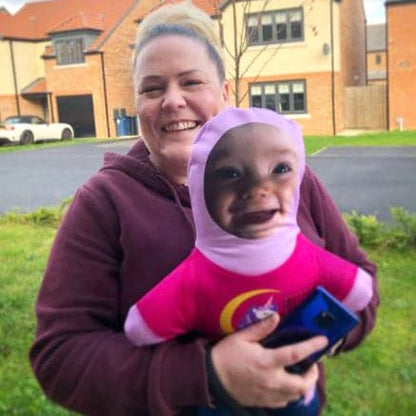 Pink Love Heart Top - Custom Skin Tone and Hair - Personalised Mini Me Doll