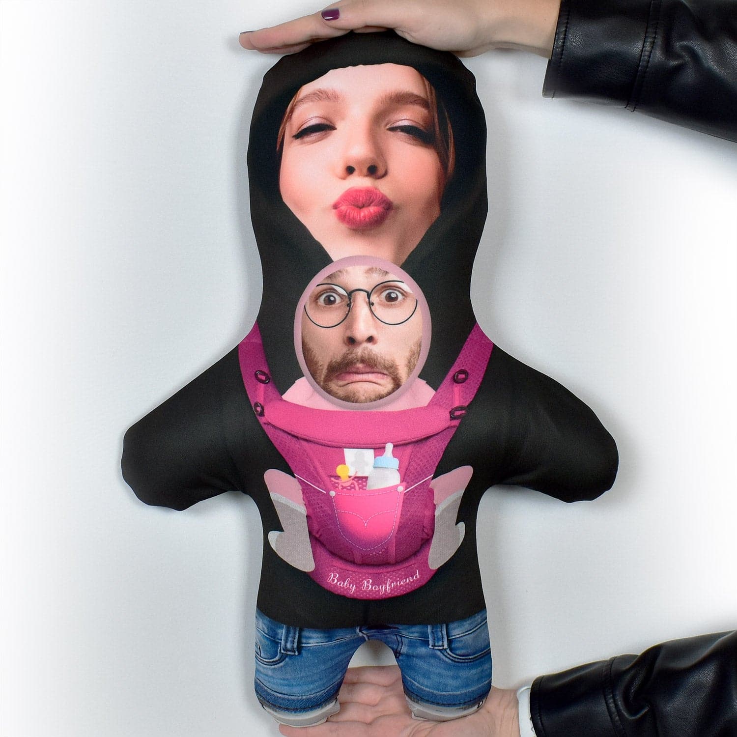 Pink Baby Carrier - Two Faces - Personalised Mini Me Doll