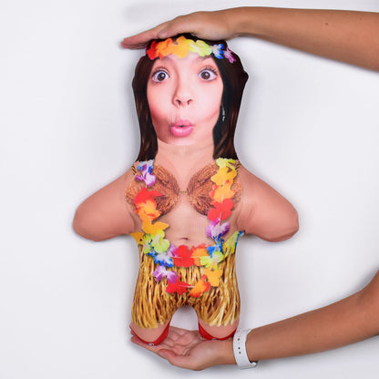 Hawaiian Hula Girl - Choose Your Hair - 5 Variants - Personalised Mini Me Doll