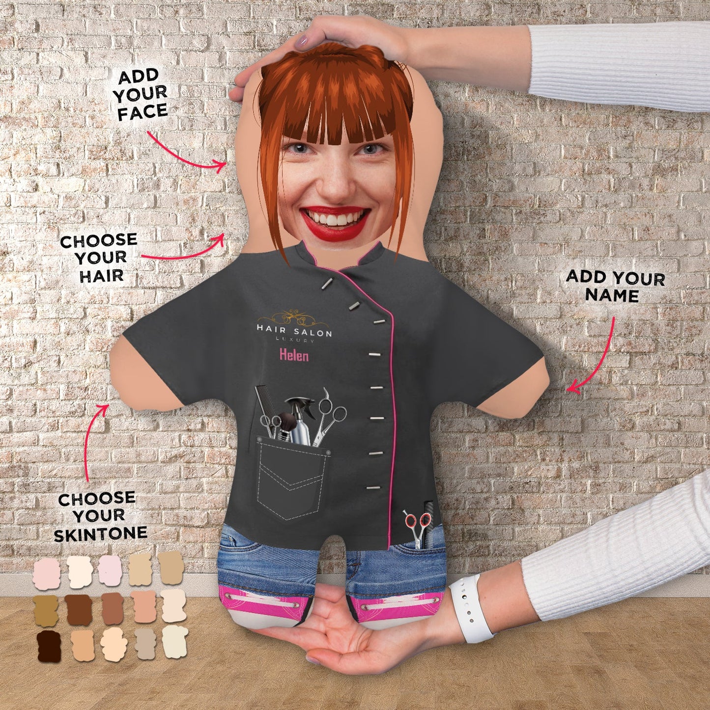 Hairdresser - Custom - Personalised Mini Me Doll